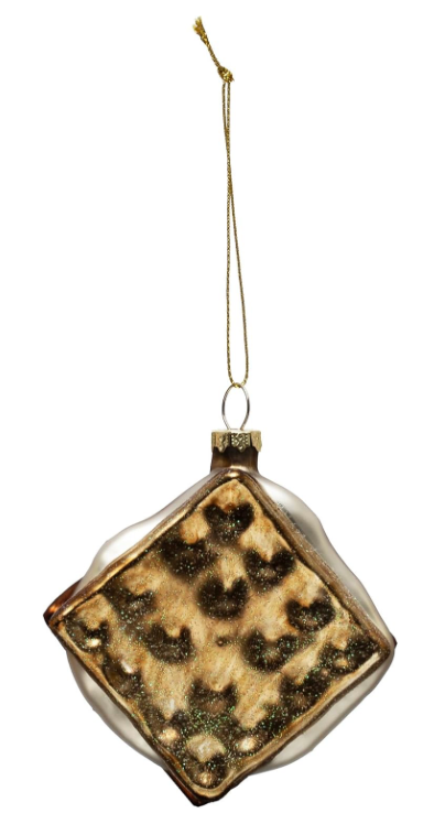 Glass S'Mores Ornament