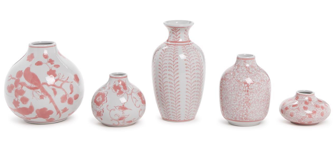 Pink Chinoiserie Vase