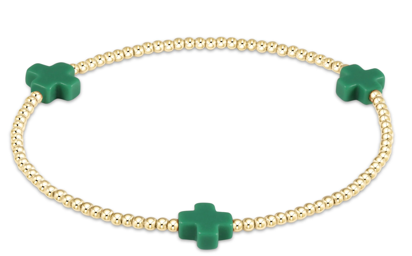 Signature Cross Gold Pattern Bracelet