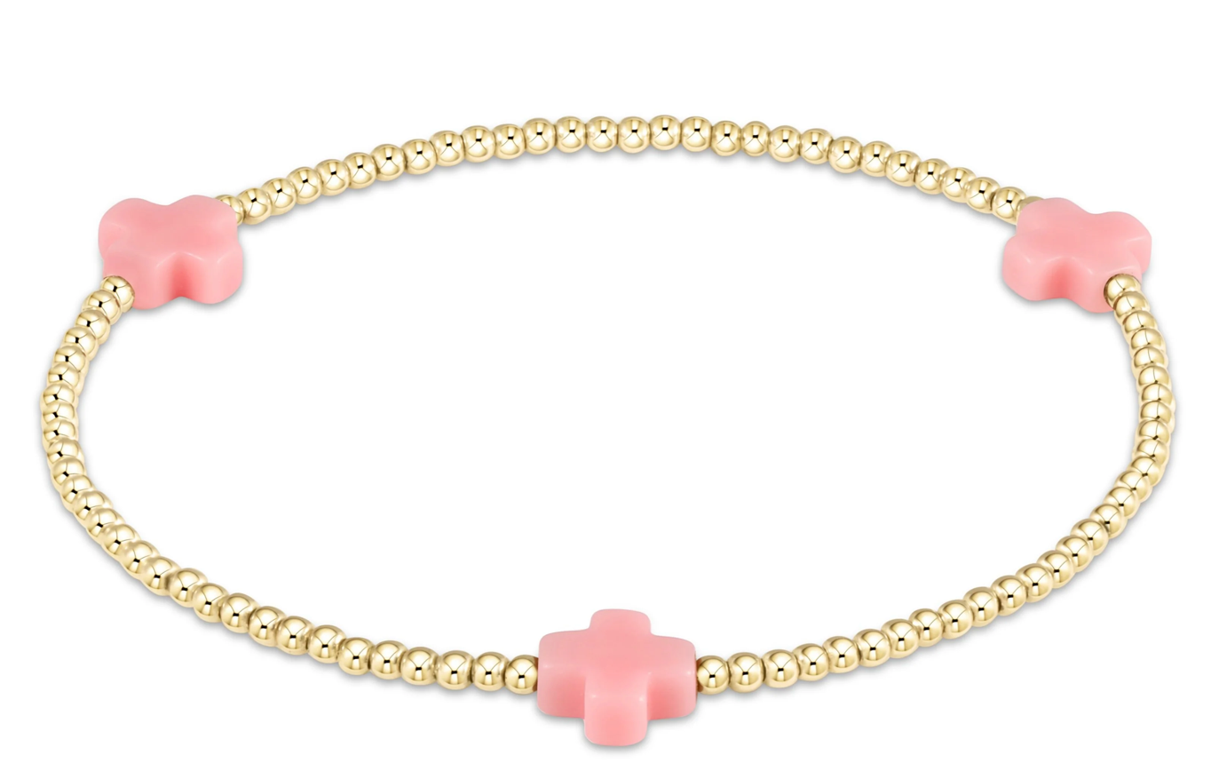 Signature Cross Gold Pattern Bracelet