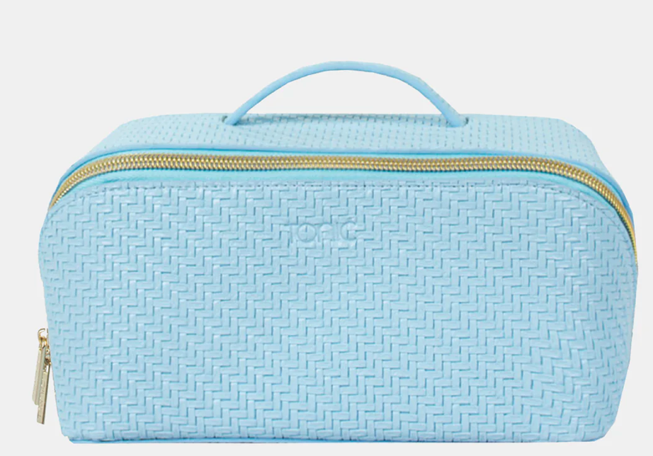 Herringbone Beauty Bag Medium Bluebell