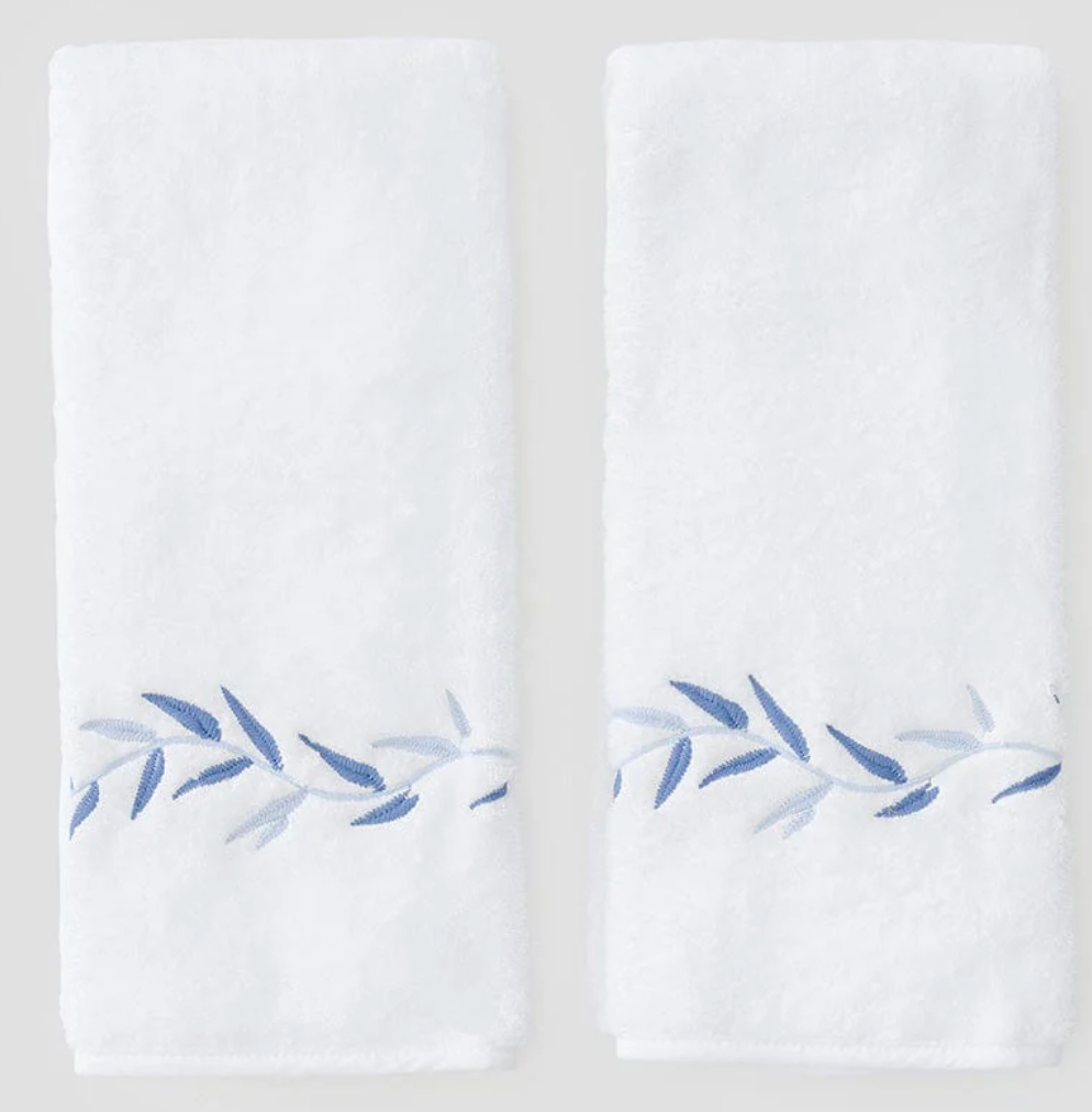 Willow Embroidered Hand Towels