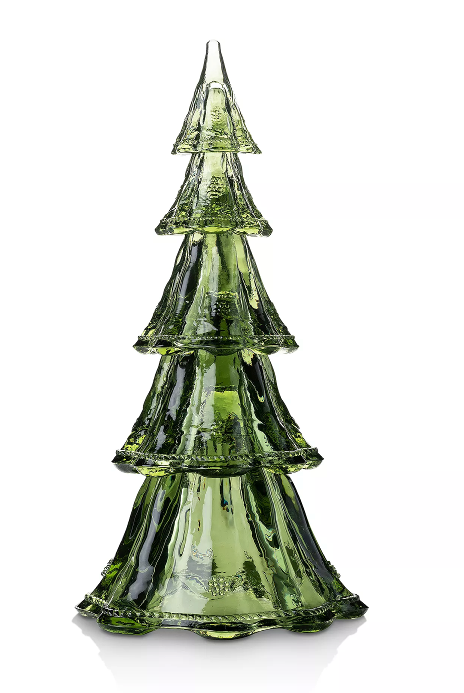 Juliska Berry & Tread 16" Stackable Glass Trees Large Set of 5