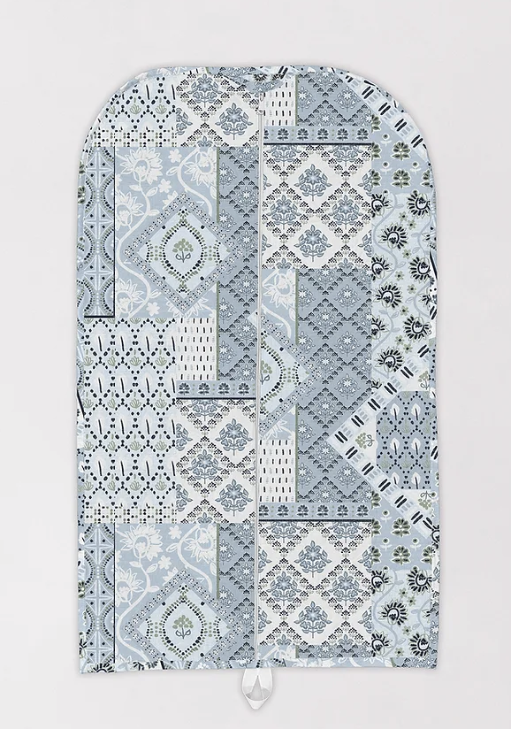 Laramie Patchwork Light Blue Quilted Garment Bag