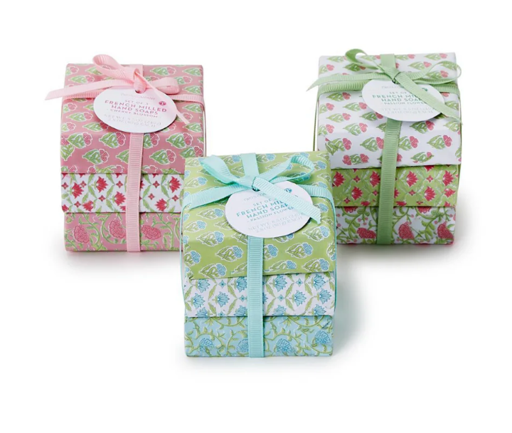 Floral Wrapped Soap Set