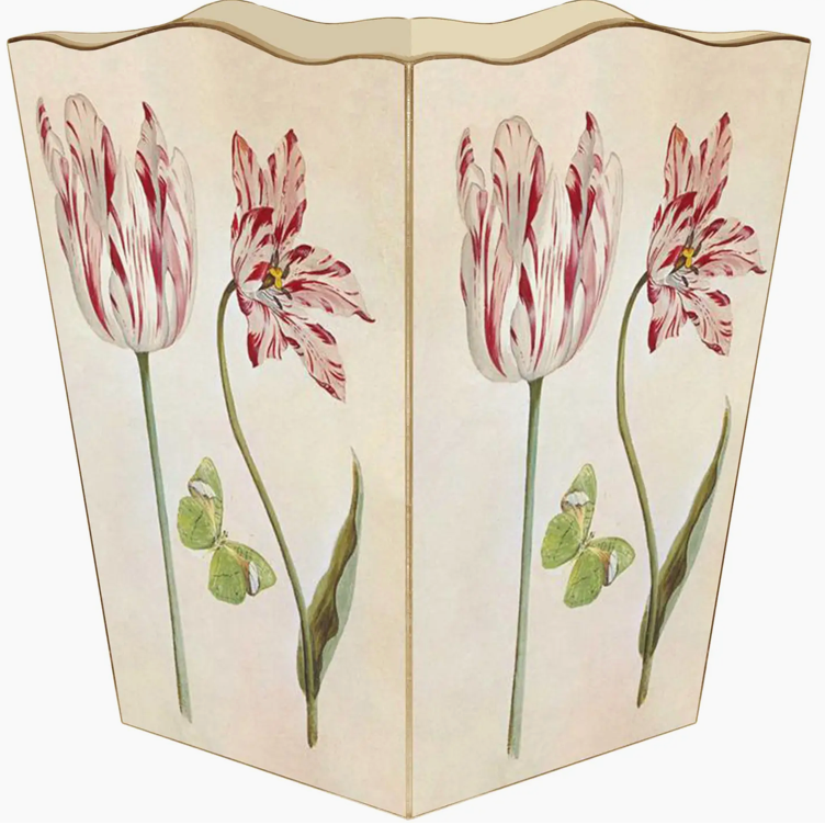 Tulips and Butterflies Wastepaper Basket