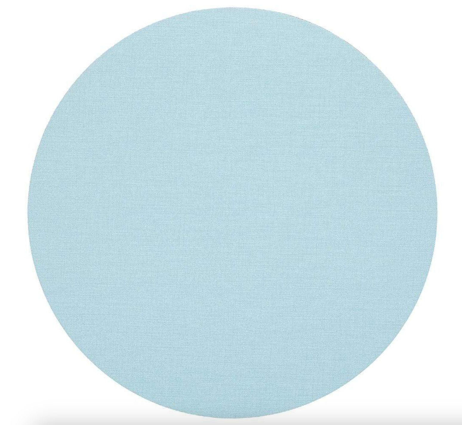 Classic Canvas Round Felt-Backed Placemat in Aqua