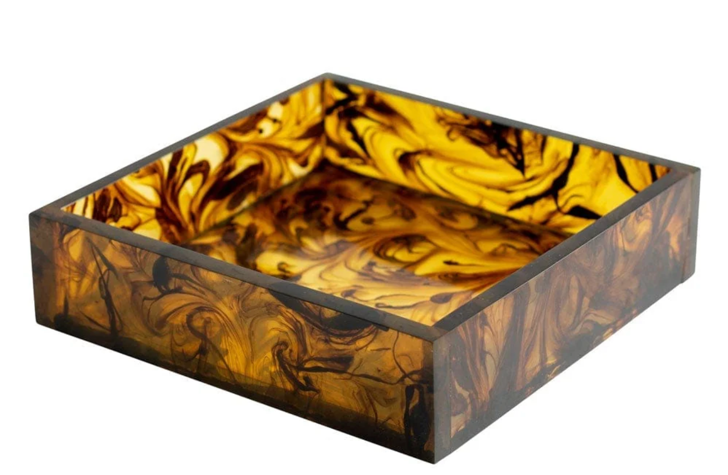 Tortoiseshell Resin Luncheon Napkin Holder