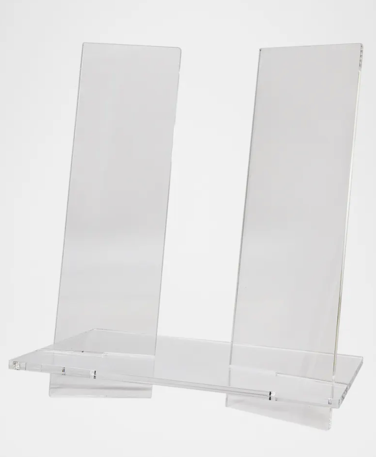 Vertical Lucite Book Stand