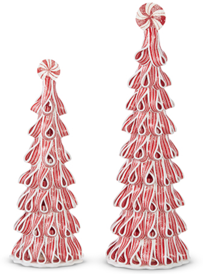 Peppermint Stripe Candy Tabletop Tree