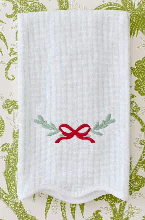 Weezie Holiday Bow Towel