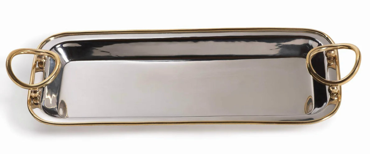 Polished Nickel & Gold Precious Trays