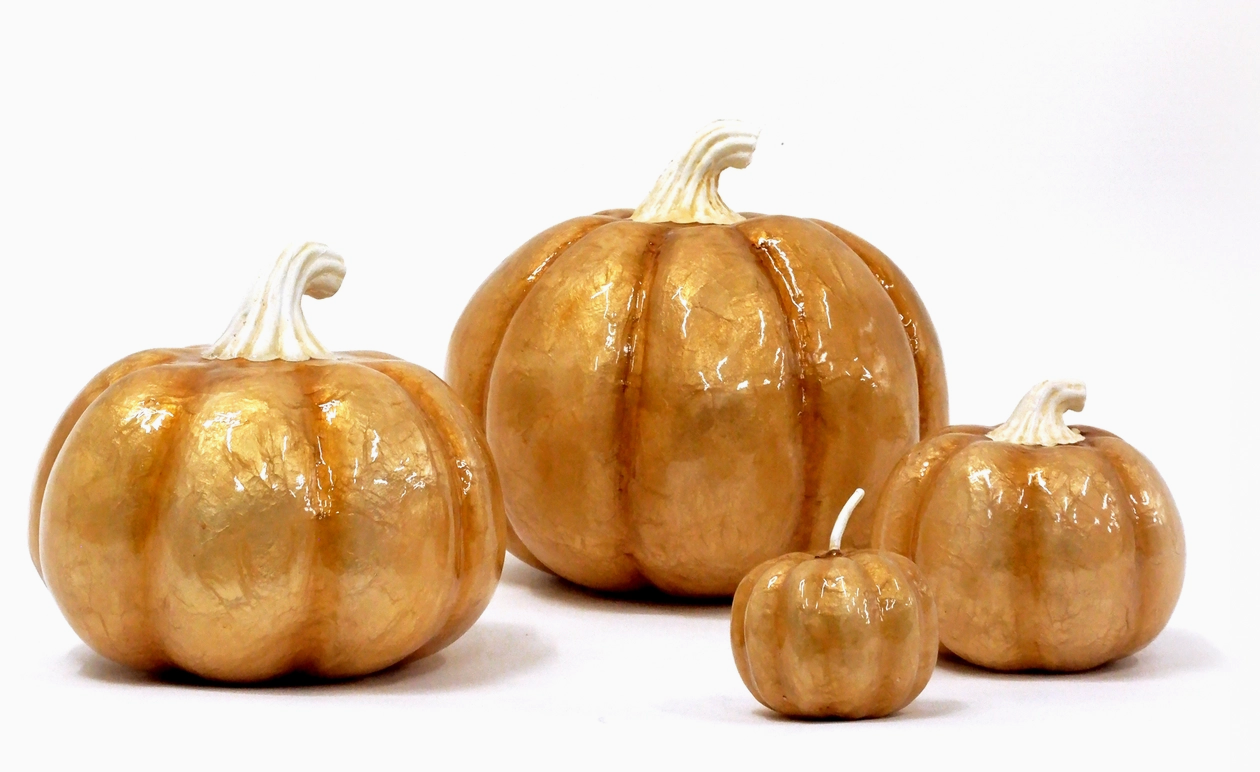 Gold Capiz Pumpkin - 3 Sizes