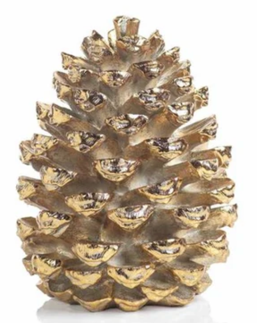 Large Gold Decorative Pine Cone