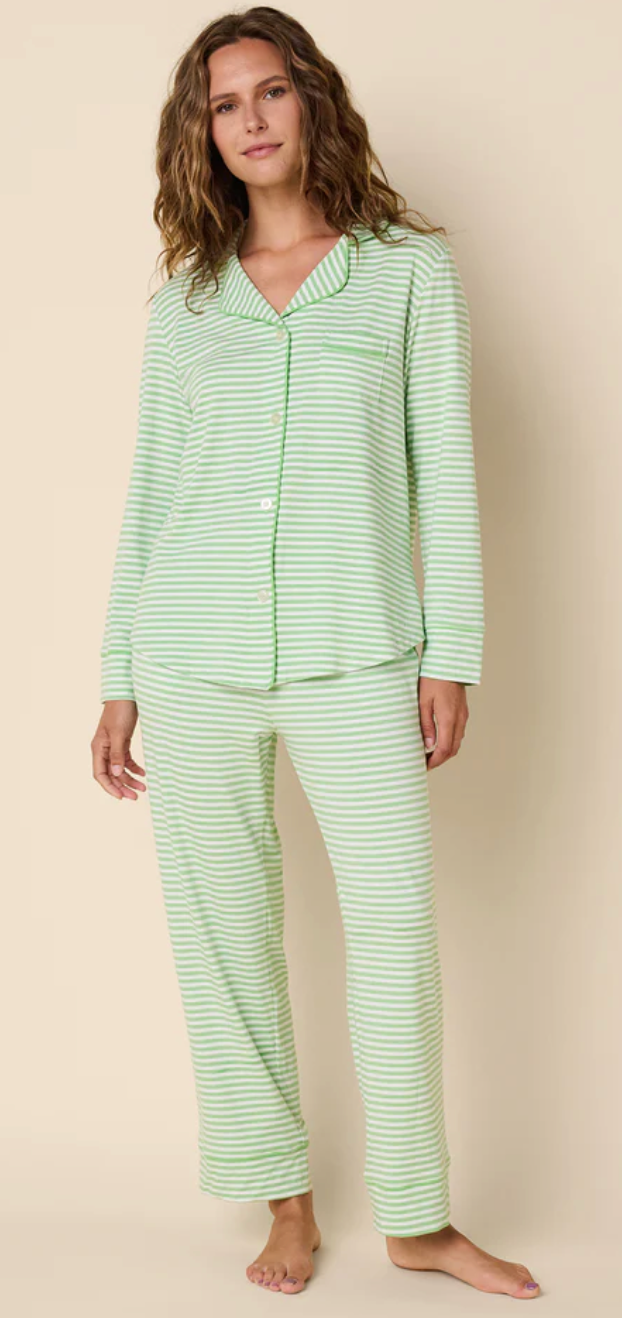 Essential Stripe Pima Knit Long-Sleeved Pajama