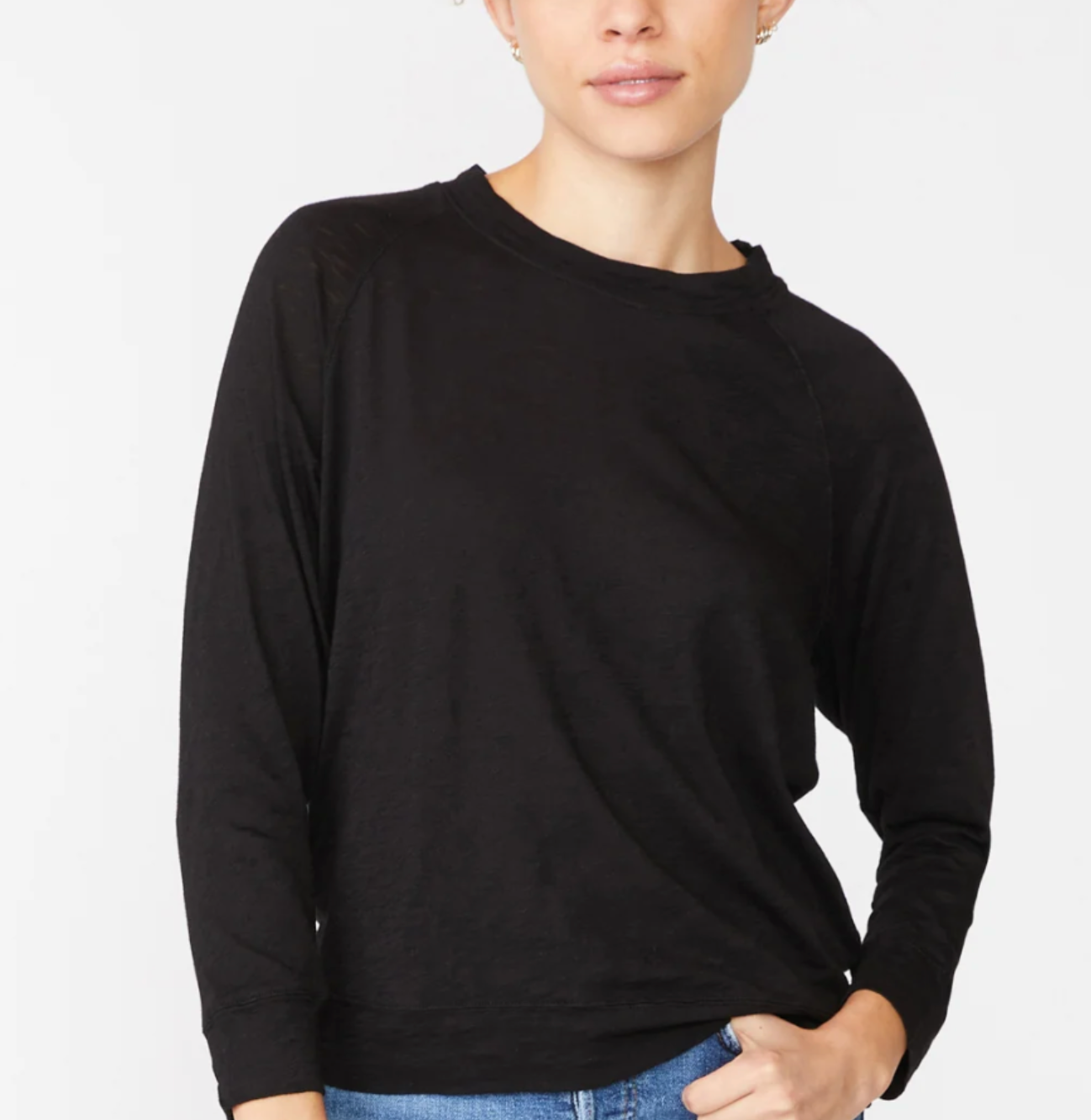 Supima Slub Jersey Sweatshirt Tee