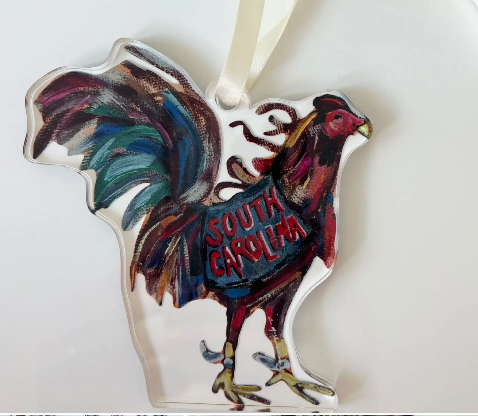 South Carolina Gamecock Acrylic Ornament