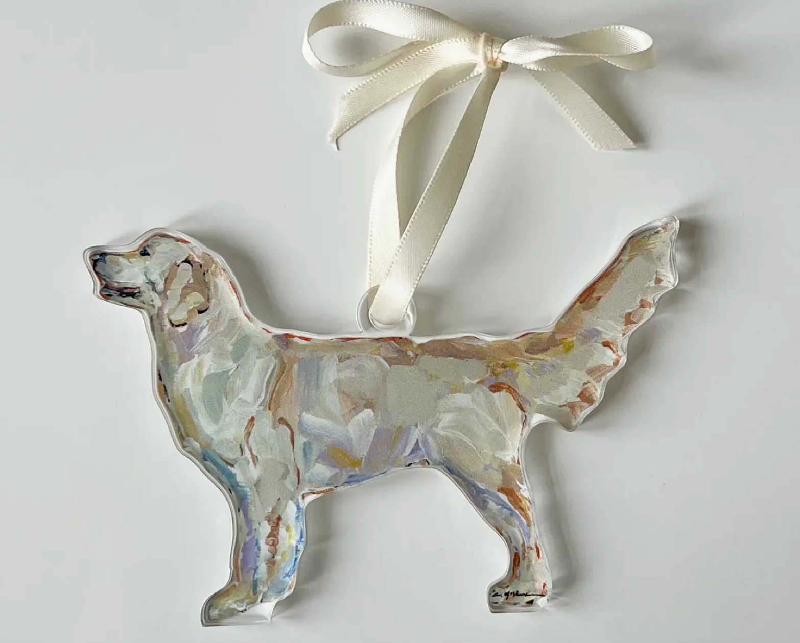 Golden Retriever Acrylic Ornament