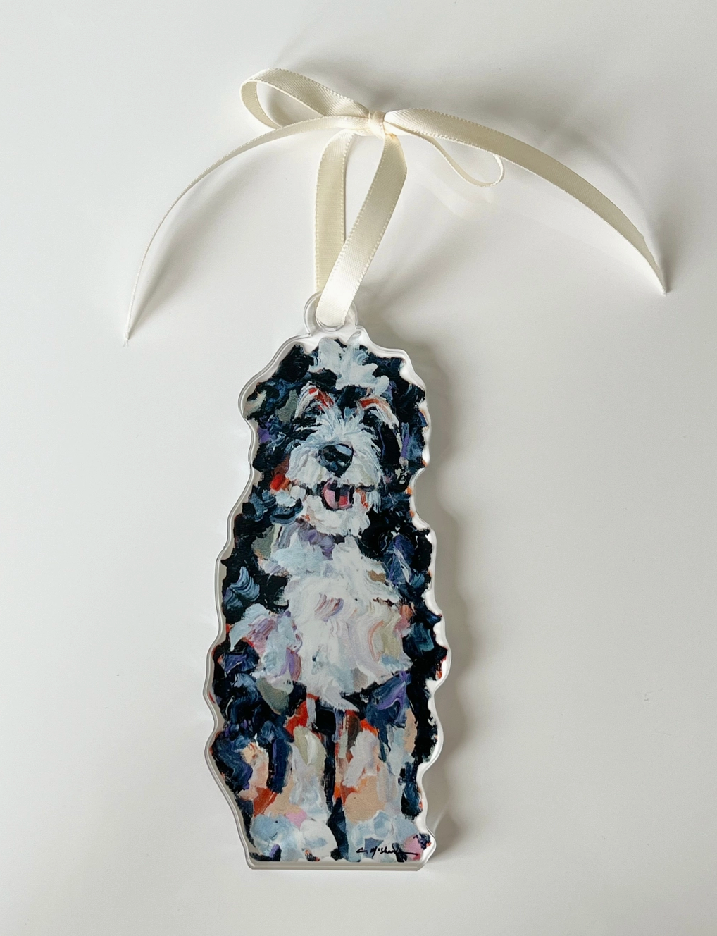 Bernedoodle Acrylic Ornament