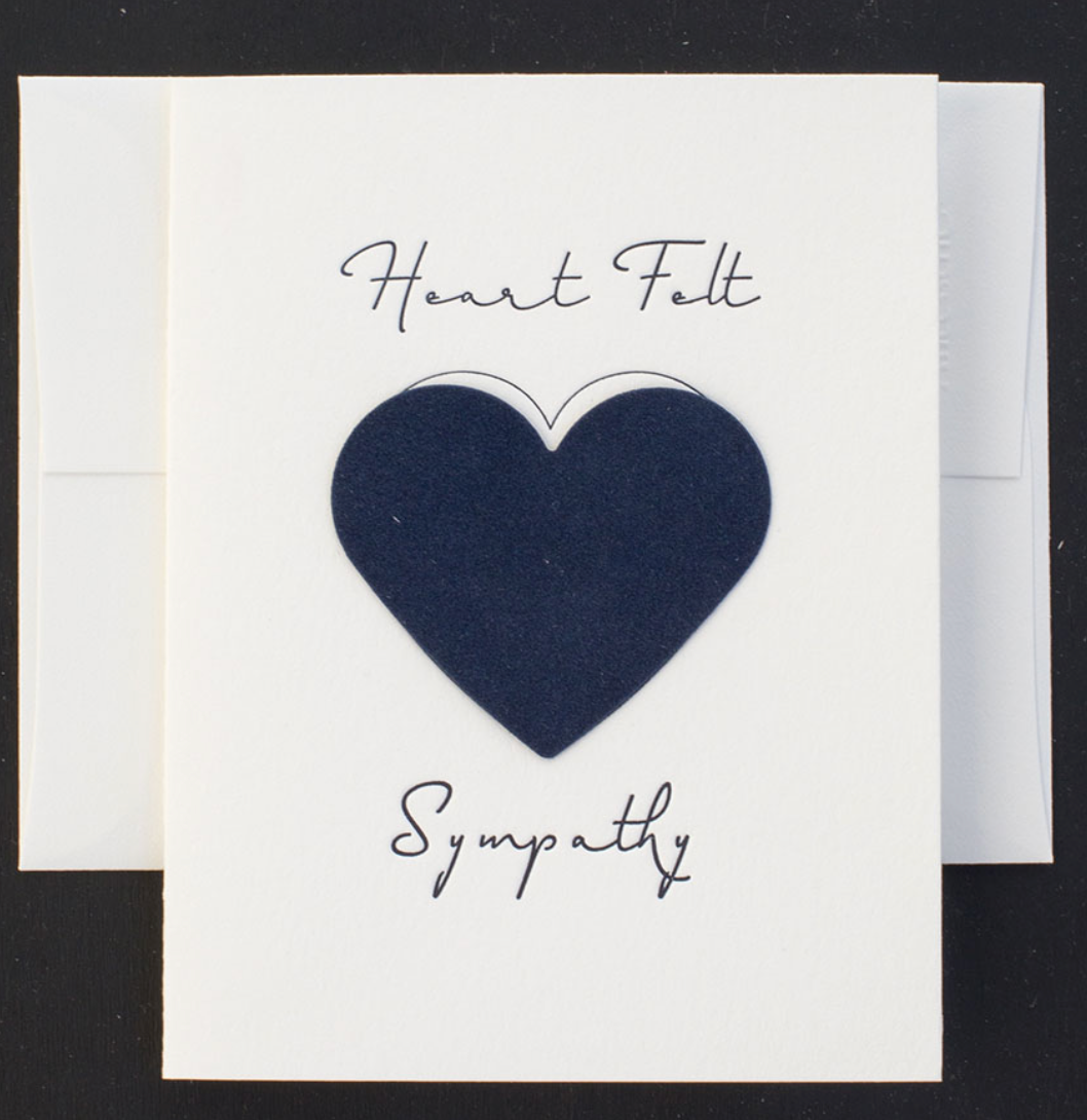 Heartfelt Sympathy Greeting Card