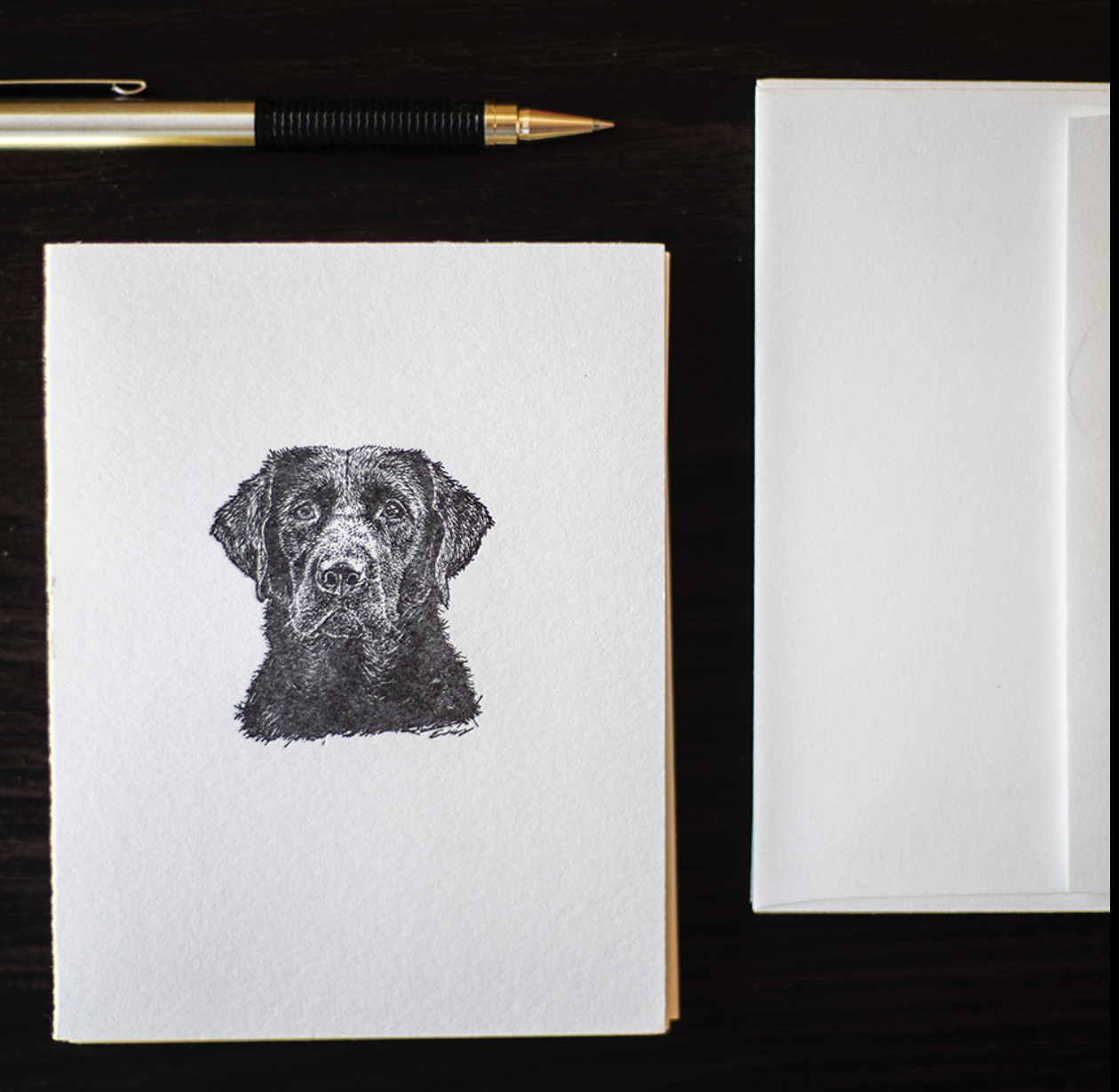 Black Lab Note Cards