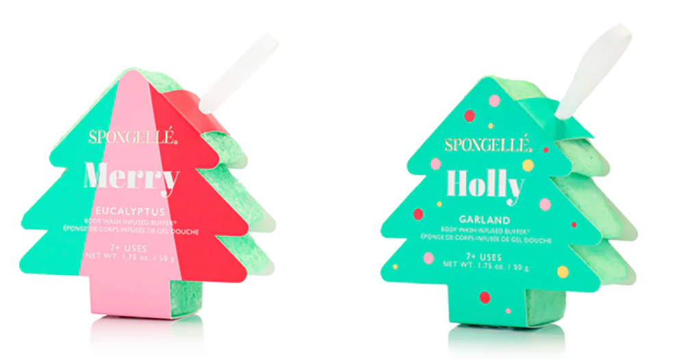 Happy Holidays | Holiday Tree Spongelle Ornaments