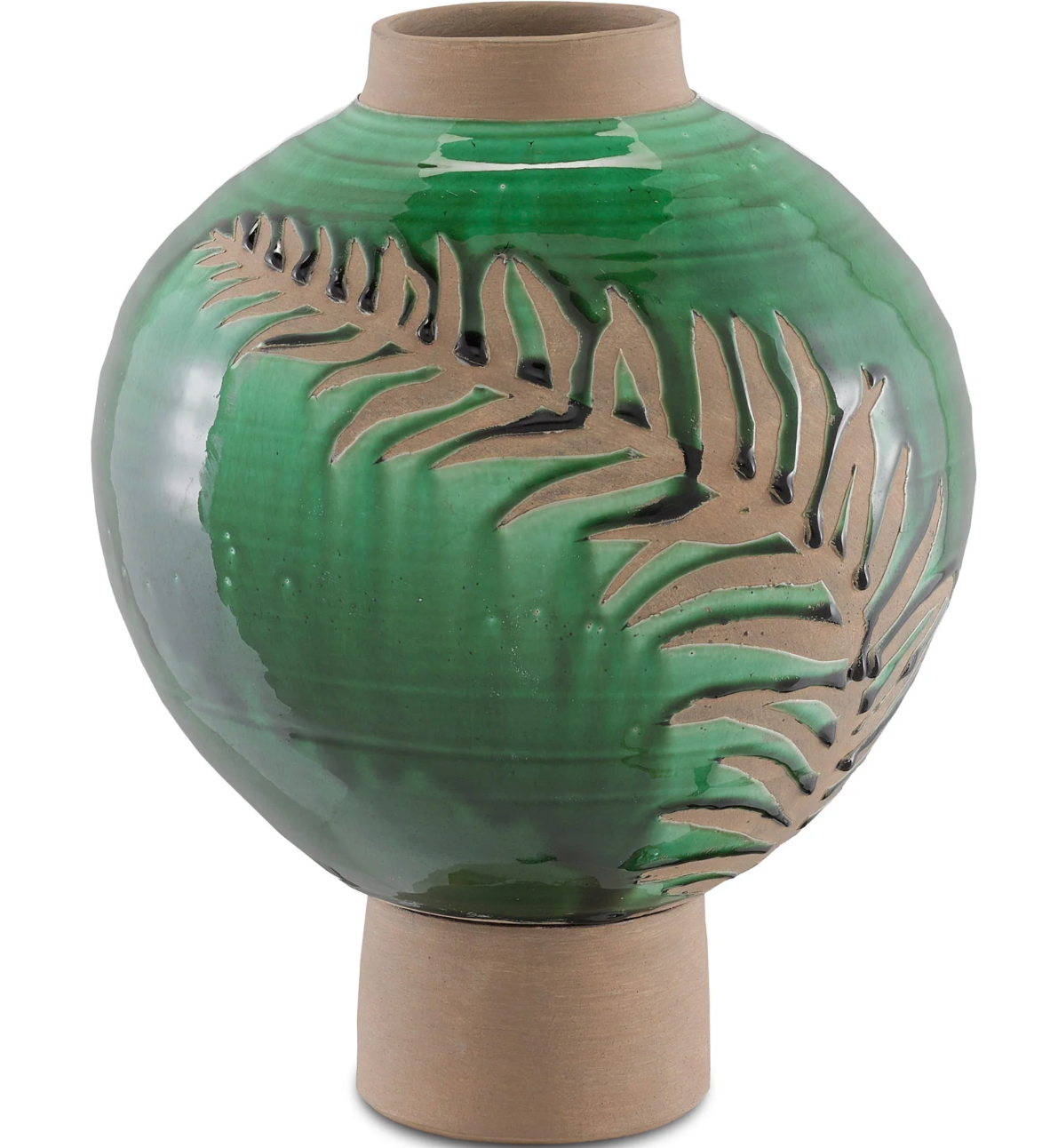 Fern Emerald Vase- 2 Sizes