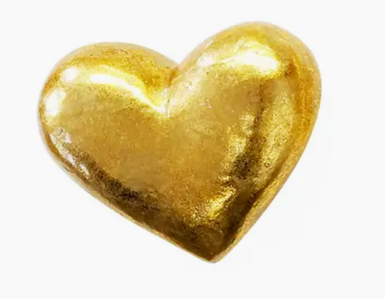 Capiz Heart- Gold