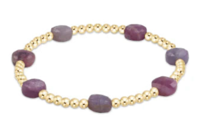 Admire Gold 3mm Bead- Ruby