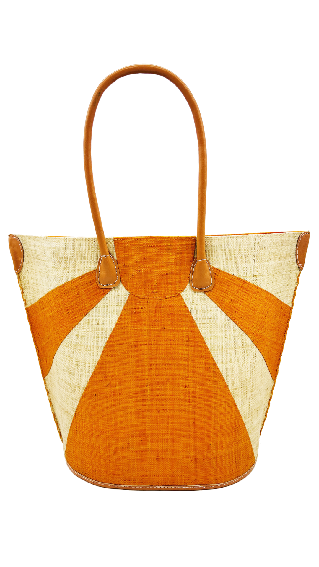 Sunburst Large Straw Tote Bag