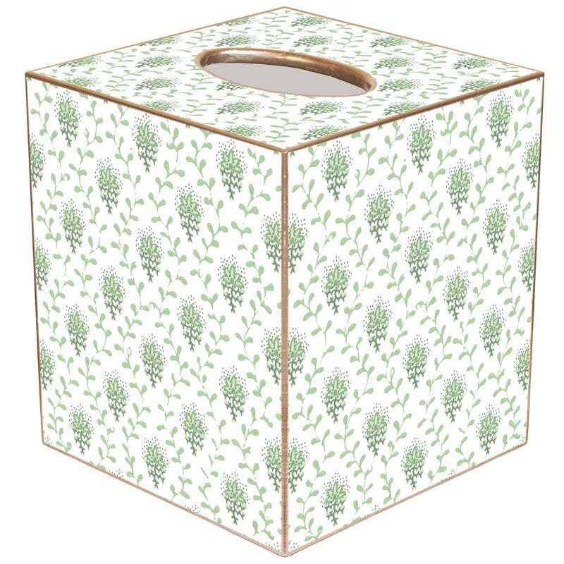 Sage Provencial Print Tissue Box Cover