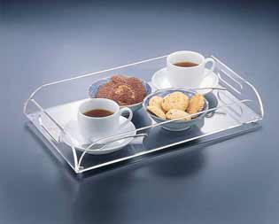 Classic Acrylic Serving Tray with Handles