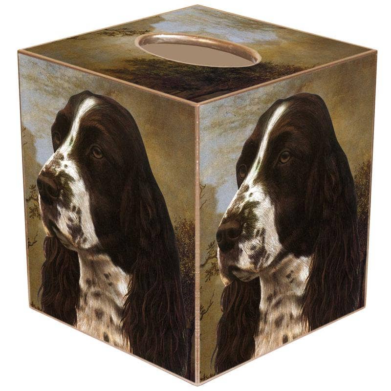 Springer Spaniel Tissue Box Cover