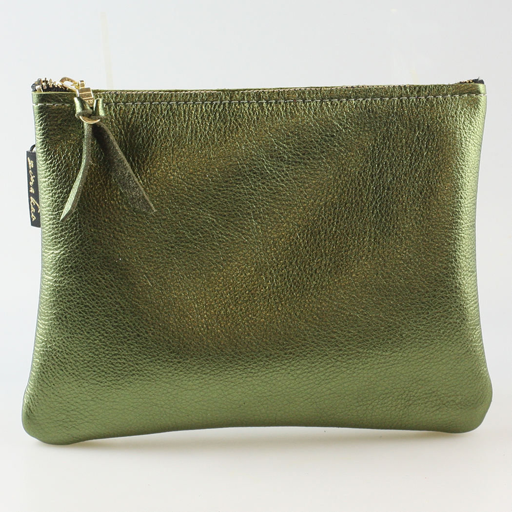 Metallic Everyday Pouch: 4 sizes! Ginger/Monroe/Carter++