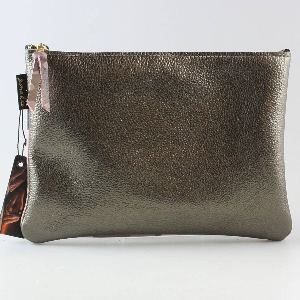 Metallic Everyday Pouch: 4 sizes! Ginger/Monroe/Carter++