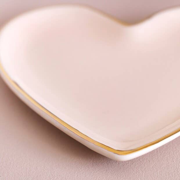 Pink Heart Trinket Dish