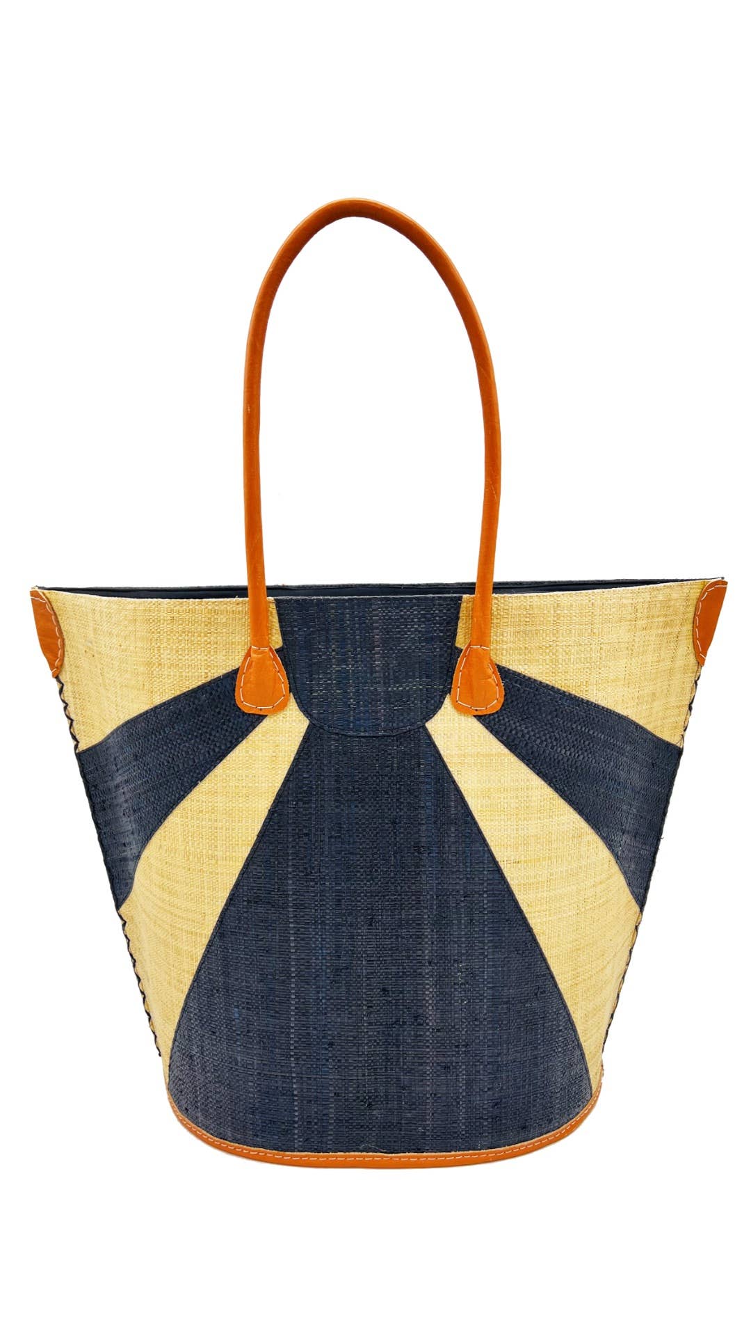 Sunburst Large Straw Tote Bag