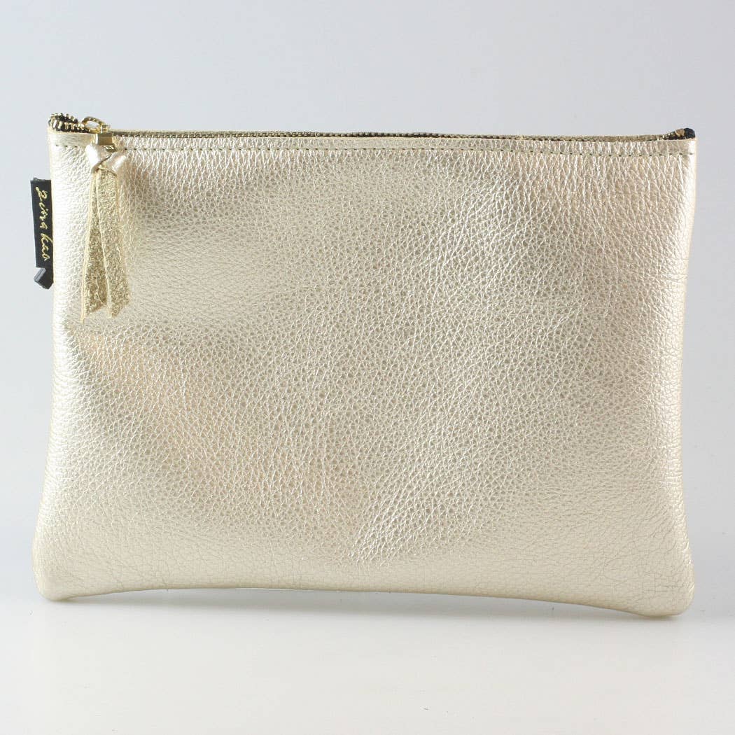 Metallic Everyday Pouch: 4 sizes! Ginger/Monroe/Carter++