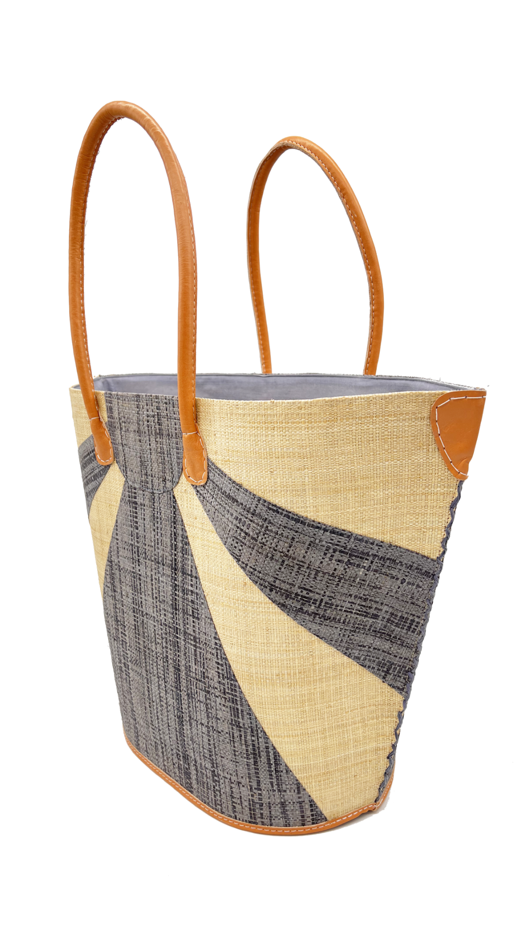 Sunburst Large Straw Tote Bag