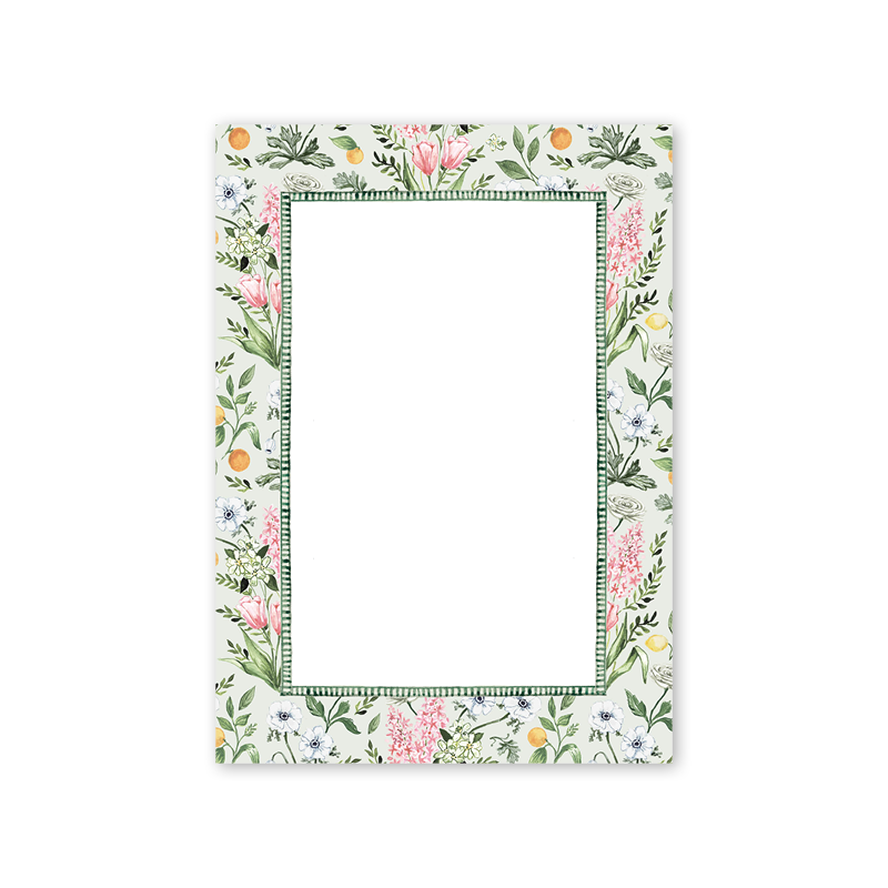 Joie des Fleurs Verte Notepad