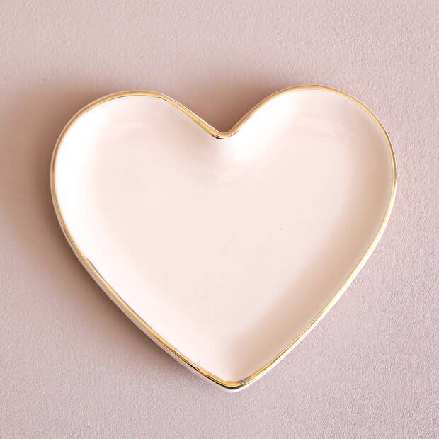 Pink Heart Trinket Dish