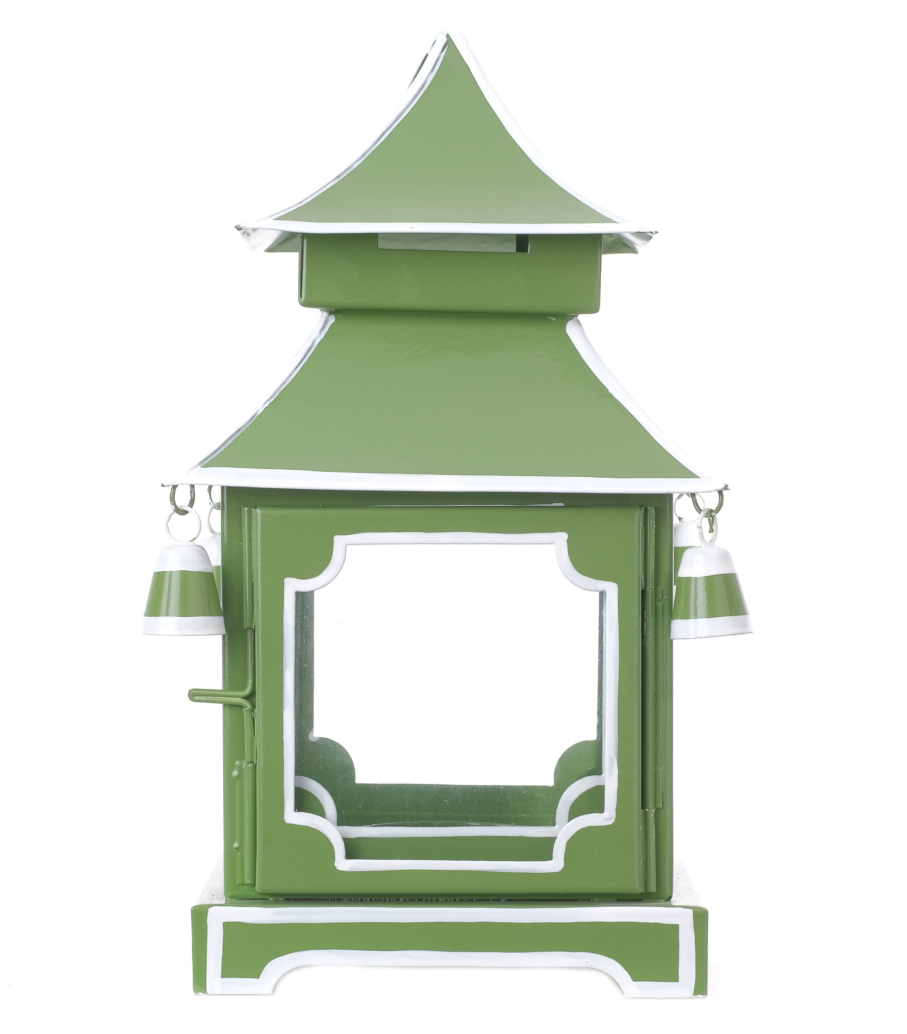 MOSSY GREEN/WHITE PAGODA HURRICANE MEDIUM